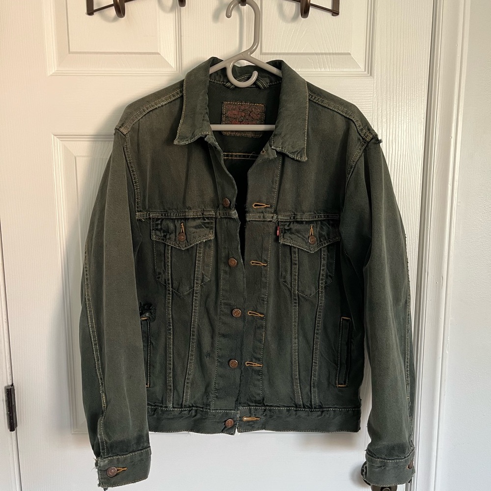 Vintage Levi’s denim jacket, forest green